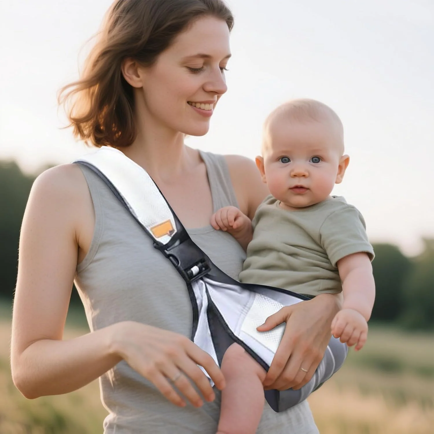 آغوشی نوزاد، آغوشی قابل تنظیم برای نوزادان 0-4 ساله، کمربند ارگونومیک تا 20 کیلوگرم با بند سینه برای سفر هوایی، سفرهای ساحلی، فعالیت های آبی و پیاده روی آغوشی نوزاد، آغوشی قابل تنظیم برای نوزادان 0-4 ساله، کمربند ارگونومیک تا 20 کیلوگرم با بند سینه برای سفر هوایی، سفرهای ساحلی، فعالیت های آبی و پیاده روی