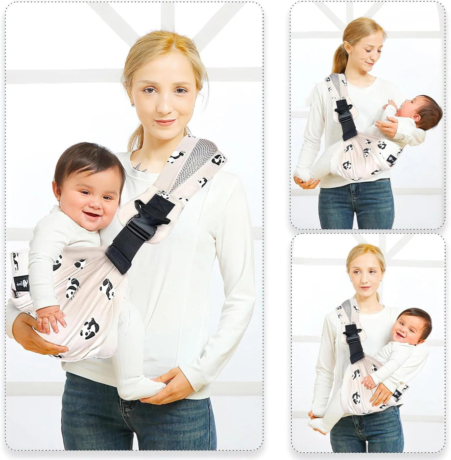 آغوشی نوزاد سه بعدی، آغوشی قابل حمل نوزاد، آغوشی توری تنفسی کودک نوپا، آغوشی ارگونومیک نوزاد، آغوشی نوزاد بدون دست، مناسب نوزاد از بدو تولد تا 3-36 ماهگی