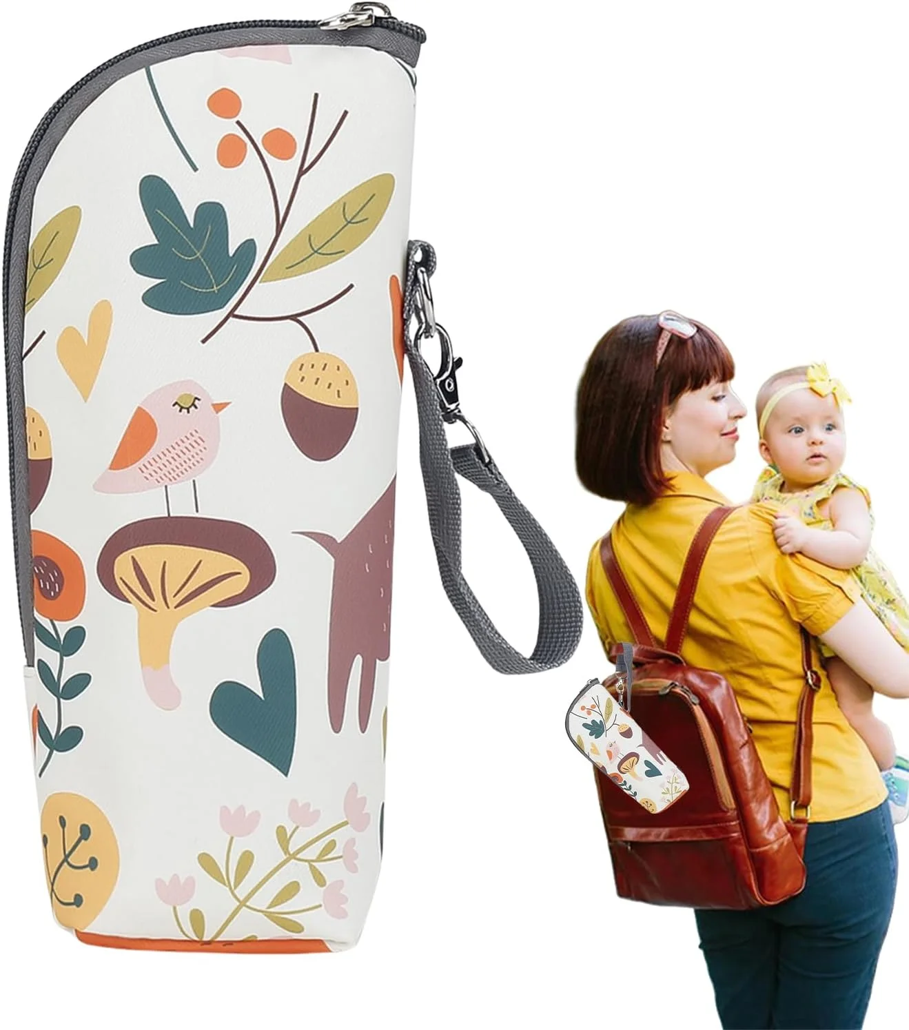 کیف حمل شیشه شیر کودک | کیف گرم نگهدارنده شیشه شیر کودک | کیف قابل حمل ضد آب، لوازم جانبی مسافرتی برای نگهداری، مهد کودک مادر کیف حمل شیشه شیر کودک | کیف گرم نگهدارنده شیشه شیر کودک | کیف قابل حمل ضد آب، لوازم جانبی مسافرتی برای نگهداری، مهد کودک مادر