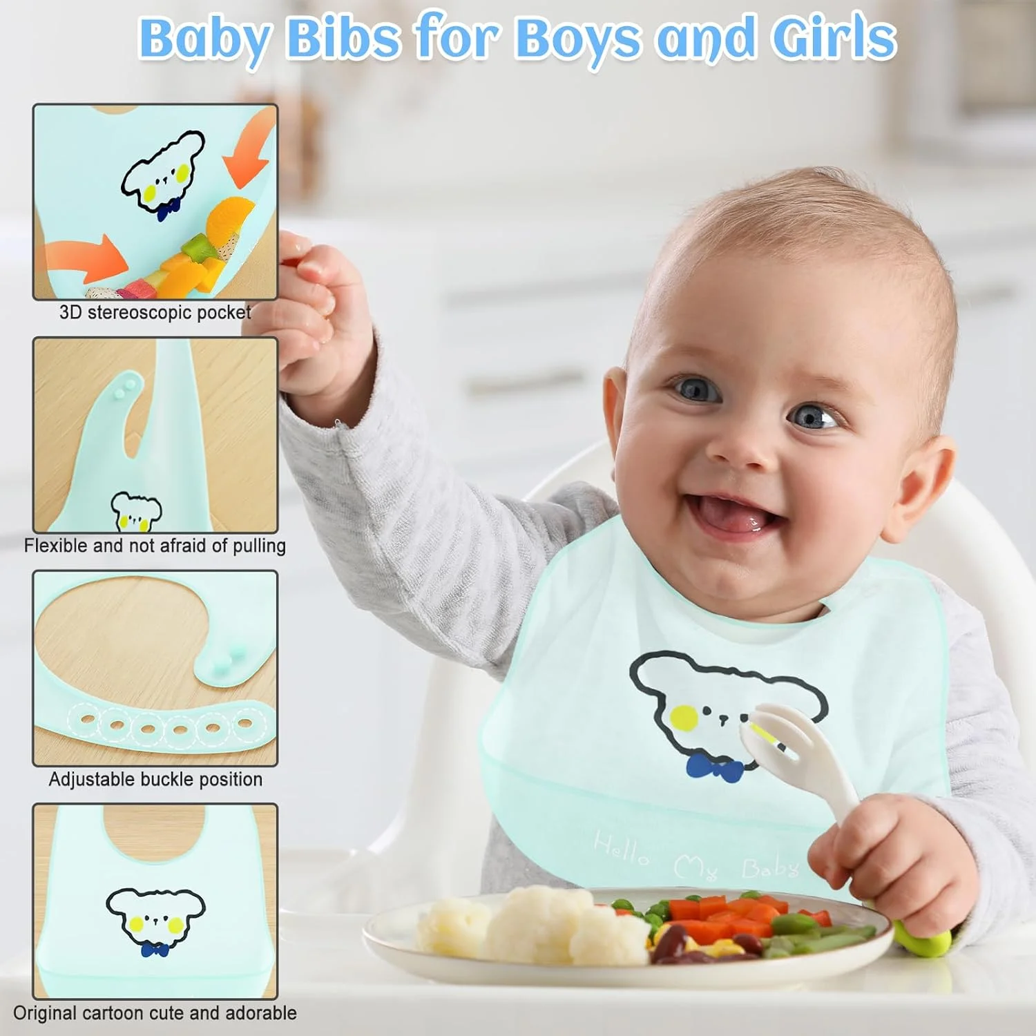 آغوشی نوزاد با نشیمنگاه کمری، آغوشی 2 در 1 راحت و سبک وزن مناسب نوزاد تا نوپا با بندهای شانه‌ای ضربدری X شکل و توری تنفسی تا وزن 20 کیلوگرم، پیش بند نوزاد برای پسران و دختران