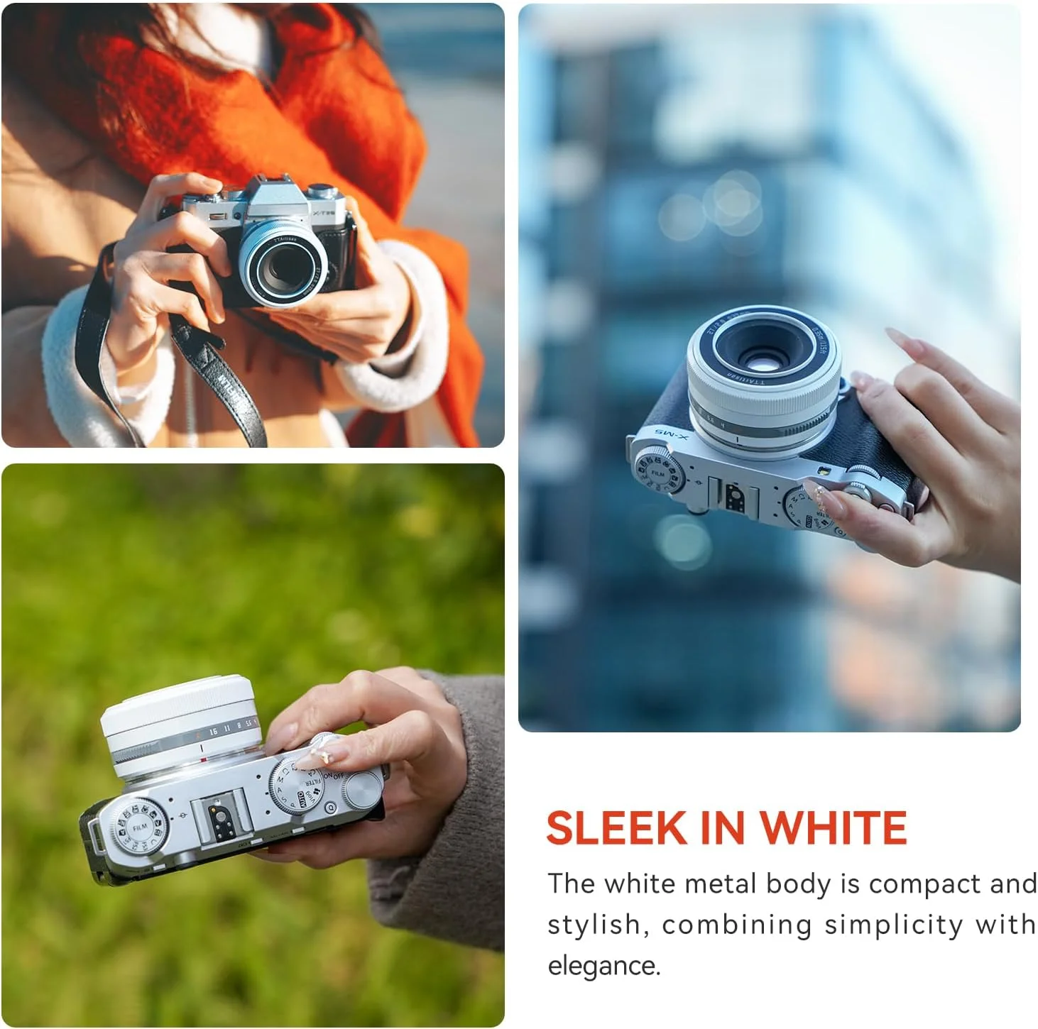 لنز TTArtisan AF 27mm F2.8 APS-C با فوکوس خودکار، لنز پنکیکی برای فوجی X-A3 X-A5 X-A7 X-H1 X-T100 X-T20 X-T200 X-T3 X-T30 X-T30II X-T4 X-Pro3 X-E3 X-E4 X-S10 (نسخه محدود، سفید قطبی) لنز TTArtisan AF 27mm F2.8 APS-C با فوکوس خودکار، لنز پنکیکی برای فوجی X-A3 X-A5 X-A7 X-H1 X-T100 X-T20 X-T200 X-T3 X-T30 X-T30II X-T4 X-Pro3 X-E3 X-E4 X-S10 (نسخه محدود، سفید قطبی)