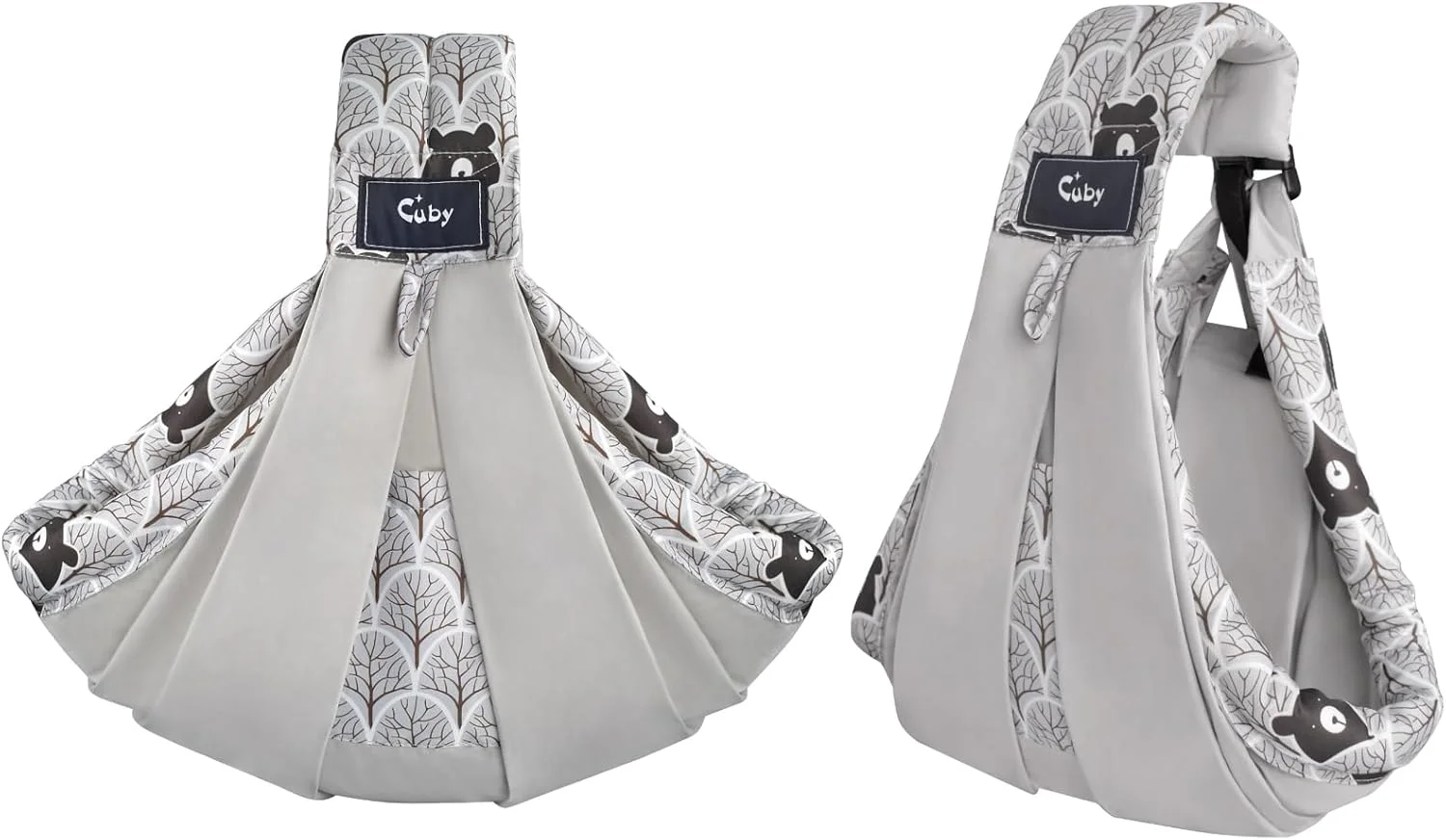 آغوشی نوزاد کیوبی، آغوشی نخی طبیعی، نگهدارنده نوزاد فوق العاده راحت برای پوشیدن و حمل آسان نوزاد، کودک نوپا (خاکستری) آغوشی نوزاد کیوبی، آغوشی نخی طبیعی، نگهدارنده نوزاد فوق العاده راحت برای پوشیدن و حمل آسان نوزاد، کودک نوپا (خاکستری)