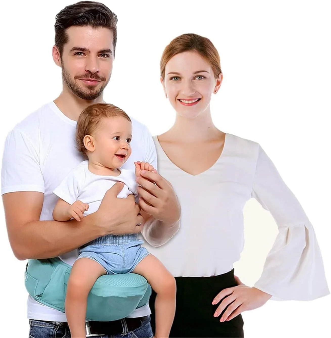 نشیمنگاه کمری کودک، آغوشی کودک با 4 حالت حمل، آغوشی قابل تنظیم و سبک وزن برای نوزاد 0-36 ماهه - آبی نشیمنگاه کمری کودک، آغوشی کودک با 4 حالت حمل، آغوشی قابل تنظیم و سبک وزن برای نوزاد 0-36 ماهه - آبی