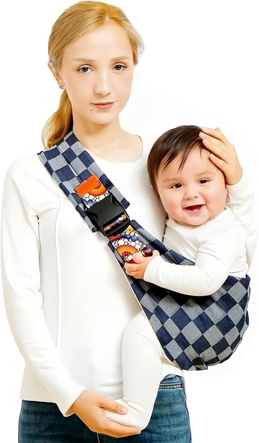 آغوشی نوزاد، آغوشی کودک، آغوشی قابل تنظیم و ضد لغزش برای حمل نوزاد و کودک 4.5 تا 13.5 کیلوگرمی (مربع) آغوشی نوزاد، آغوشی کودک، آغوشی قابل تنظیم و ضد لغزش برای حمل نوزاد و کودک 4.5 تا 13.5 کیلوگرمی (مربع)