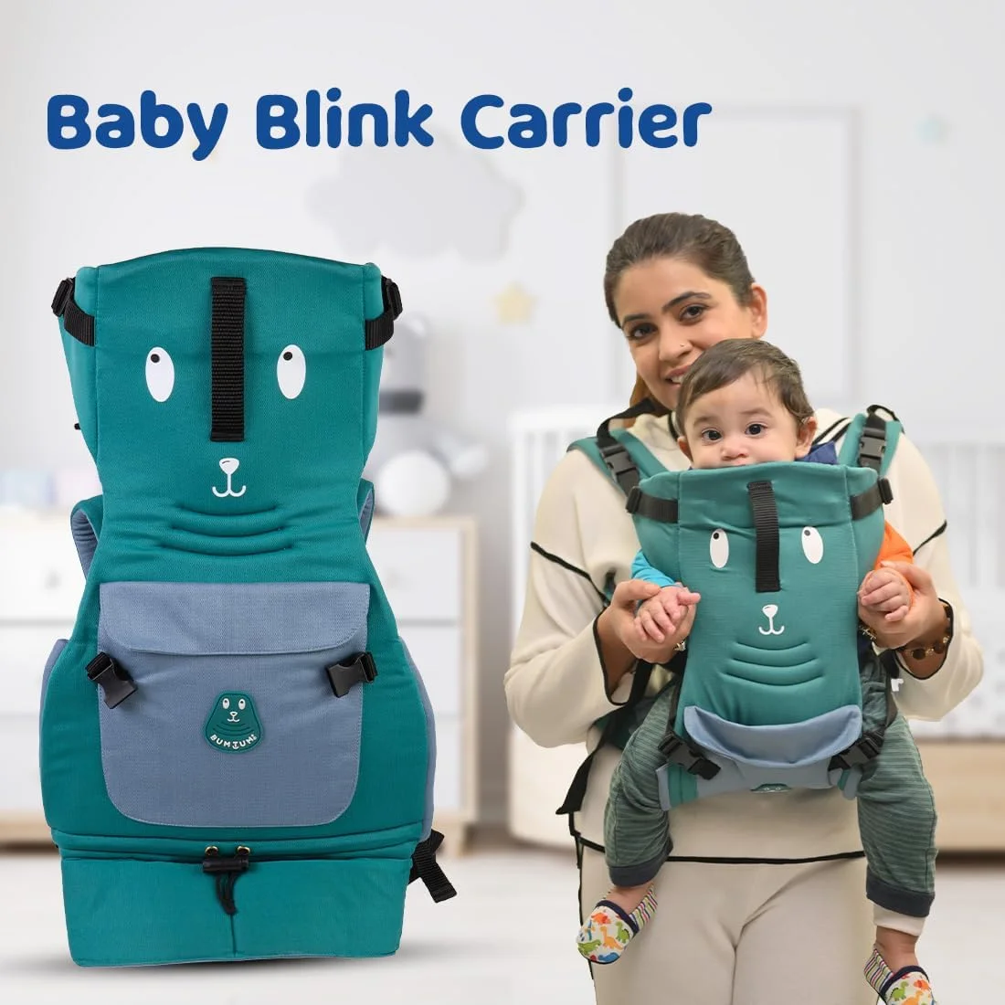 آغوشی نوزاد بومتوم قابل تنظیم و بدون نیاز به دست با 4 حالت حمل | آغوشی نوزاد برای 4 تا 24 ماه با پشتیبانی راحت سر و پا | حداکثر وزن تا 12 کیلوگرم (سبز رامای) آغوشی نوزاد بومتوم قابل تنظیم و بدون نیاز به دست با 4 حالت حمل | آغوشی نوزاد برای 4 تا 24 ماه با پشتیبانی راحت سر و پا | حداکثر وزن تا 12 کیلوگرم (سبز رامای)