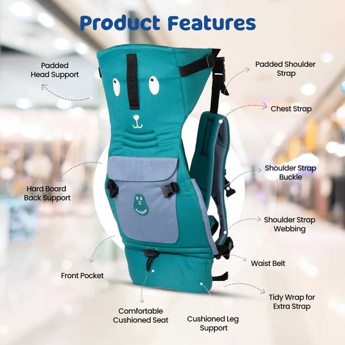 آغوشی نوزاد بومتوم قابل تنظیم و بدون نیاز به دست با 4 حالت حمل | آغوشی نوزاد برای 4 تا 24 ماه با پشتیبانی راحت سر و پا | حداکثر وزن تا 12 کیلوگرم (سبز رامای) آغوشی نوزاد بومتوم قابل تنظیم و بدون نیاز به دست با 4 حالت حمل | آغوشی نوزاد برای 4 تا 24 ماه با پشتیبانی راحت سر و پا | حداکثر وزن تا 12 کیلوگرم (سبز رامای)