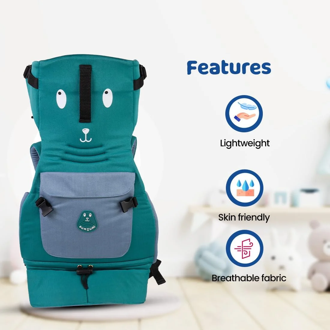 آغوشی نوزاد بومتوم قابل تنظیم و بدون نیاز به دست با 4 حالت حمل | آغوشی نوزاد برای 4 تا 24 ماه با پشتیبانی راحت سر و پا | حداکثر وزن تا 12 کیلوگرم (سبز رامای) آغوشی نوزاد بومتوم قابل تنظیم و بدون نیاز به دست با 4 حالت حمل | آغوشی نوزاد برای 4 تا 24 ماه با پشتیبانی راحت سر و پا | حداکثر وزن تا 12 کیلوگرم (سبز رامای)