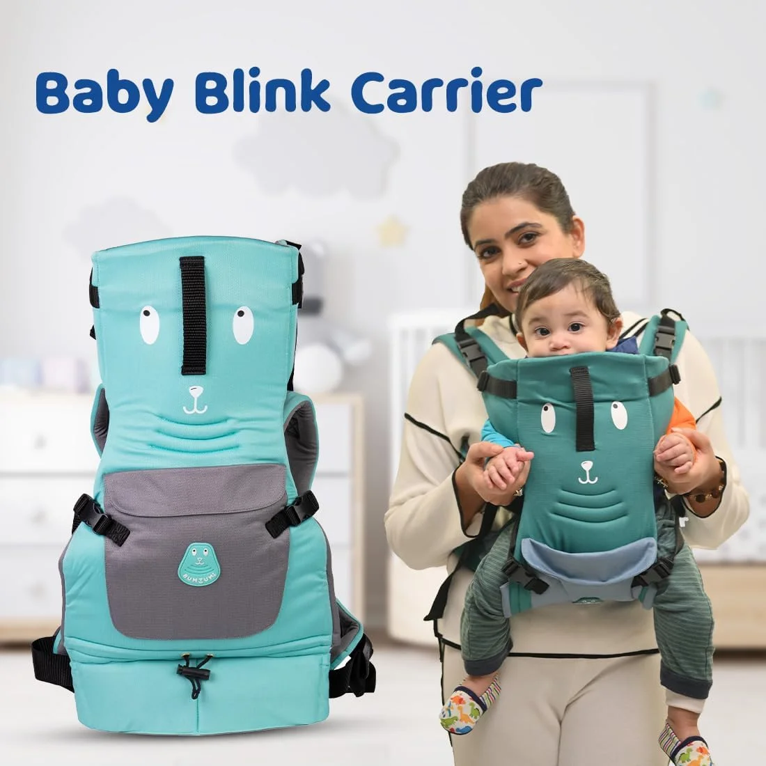 آغوشی نوزاد بامتوم قابل تنظیم و بدون نیاز به دست با 4 حالت حمل | آغوشی نوزاد برای 4 تا 24 ماه با پشتیبانی راحت سر و پا | حداکثر وزن تا 12 کیلوگرم (سبز دریایی)، کودک نوپا آغوشی نوزاد بامتوم قابل تنظیم و بدون نیاز به دست با 4 حالت حمل | آغوشی نوزاد برای 4 تا 24 ماه با پشتیبانی راحت سر و پا | حداکثر وزن تا 12 کیلوگرم (سبز دریایی)، کودک نوپا