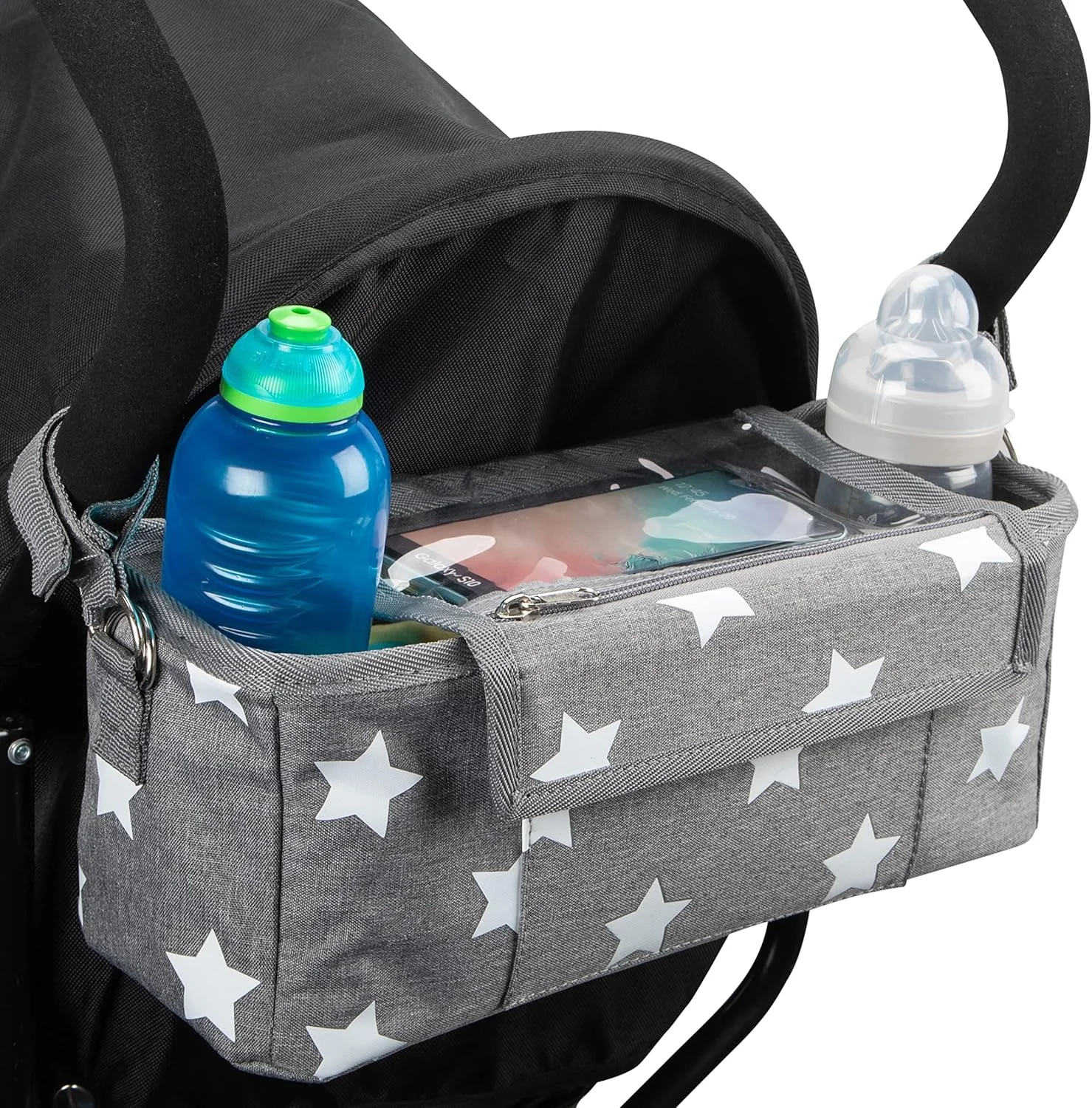 کیف لوازم کودک BTR به همراه نگهدارنده تلفن و روکش ضد آب. مناسب برای همه کالسکه ها. کیف لوازم و سازمان دهنده جهانی کالسکه برای کالسکه شما. کیف لوازم کودک BTR به همراه نگهدارنده تلفن و روکش ضد آب. مناسب برای همه کالسکه ها. کیف لوازم و سازمان دهنده جهانی کالسکه برای کالسکه شما.