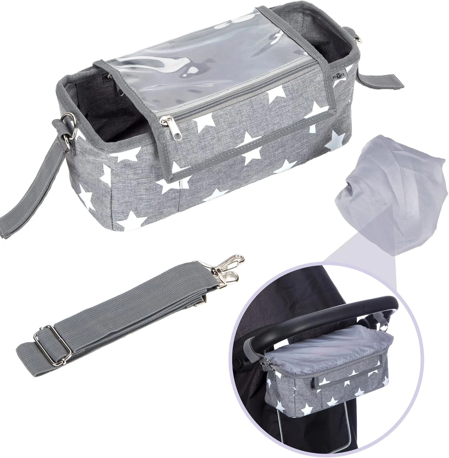 کیف لوازم کودک BTR به همراه نگهدارنده تلفن و روکش ضد آب. مناسب برای همه کالسکه ها. کیف لوازم و سازمان دهنده جهانی کالسکه برای کالسکه شما. کیف لوازم کودک BTR به همراه نگهدارنده تلفن و روکش ضد آب. مناسب برای همه کالسکه ها. کیف لوازم و سازمان دهنده جهانی کالسکه برای کالسکه شما.