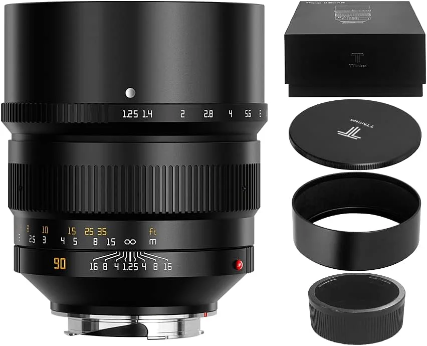لنز دوربین بدون آینه TTArtisan 90mm f1.25 (مانت GFX، مشکی)