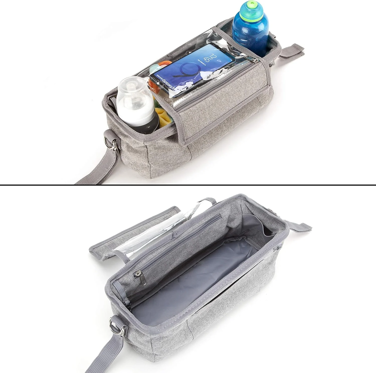 کیف لوازم کودک با جای موبایل و روکش ضد آب. مناسب برای همه کالسکه ها. کیف لوازم و سازمان دهنده جهانی کالسکه BTR کیف لوازم کودک با جای موبایل و روکش ضد آب. مناسب برای همه کالسکه ها. کیف لوازم و سازمان دهنده جهانی کالسکه BTR