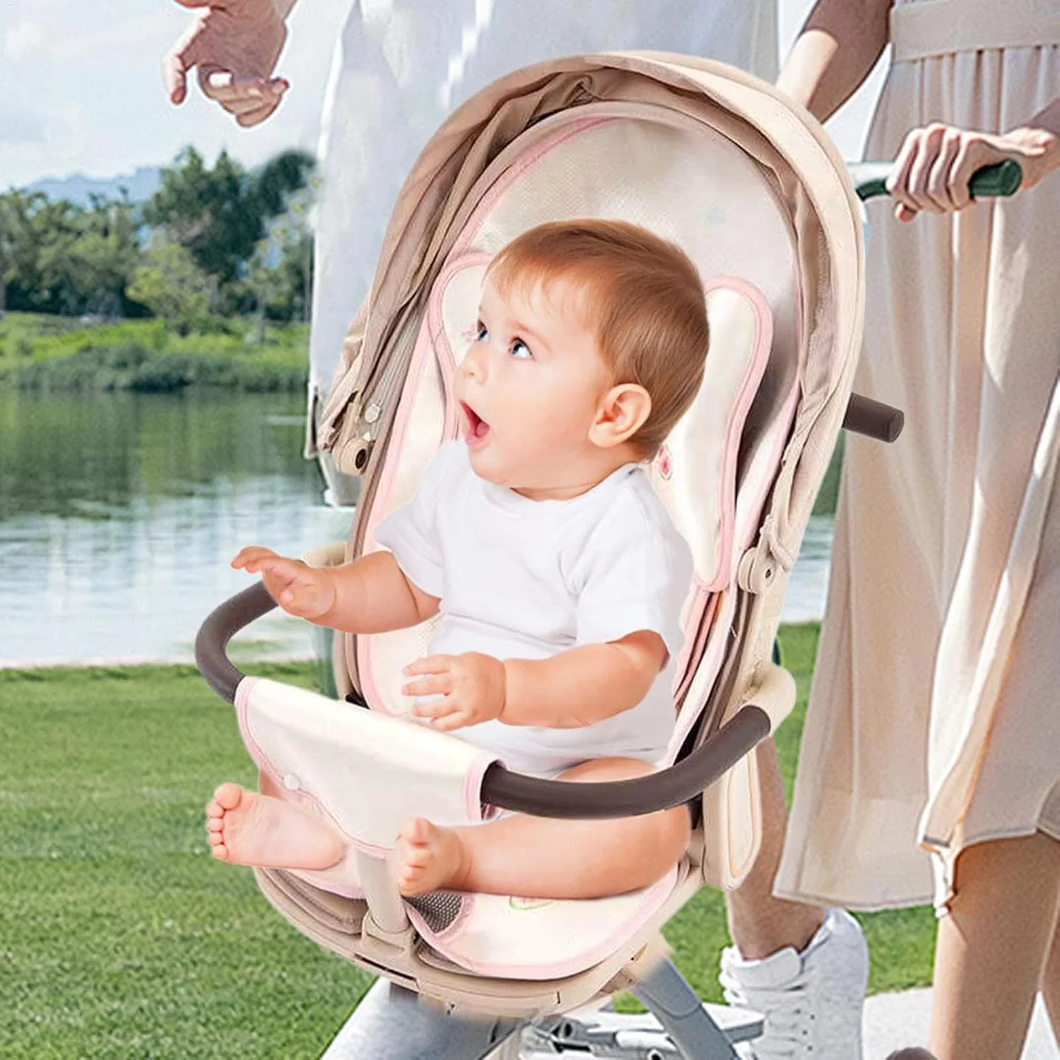 پد خنک کننده صندلی خودرو | تشک کارتونی بامزه ابریشمی یخی تنفسی | کوسن صندلی کودک، لوازم جانبی کالسکه نوزاد برای کریر، صندلی پد خنک کننده صندلی خودرو | تشک کارتونی بامزه ابریشمی یخی تنفسی | کوسن صندلی کودک، لوازم جانبی کالسکه نوزاد برای کریر، صندلی