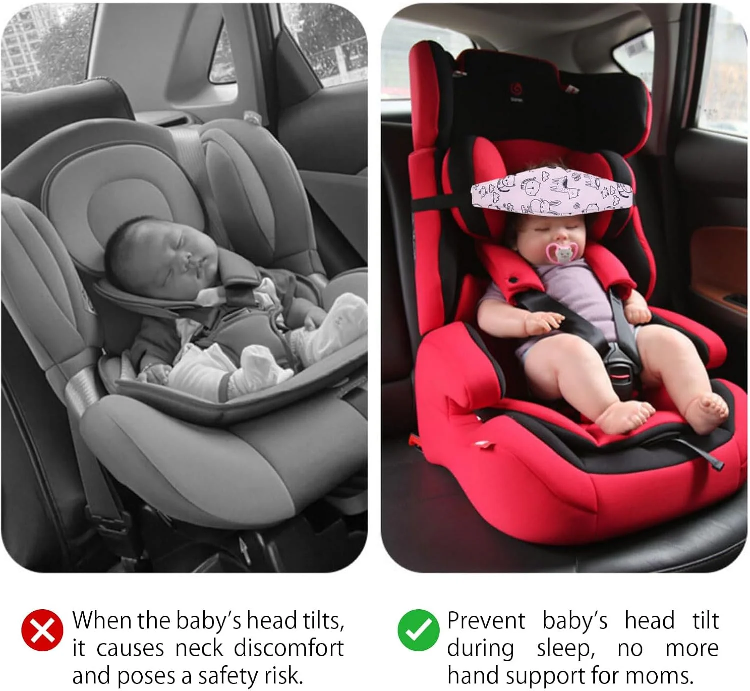 بالشتک های محافظ سر صندلی ماشین کودک بونیتا، بالشتک های شانه صندلی ماشین، تکیه گاه سر برای تسکین گردن کالسکه، نگهدارنده خواب، مناسب برای کودکان نوپا و کودکان (طرح حیوانات) بالشتک های محافظ سر صندلی ماشین کودک بونیتا، بالشتک های شانه صندلی ماشین، تکیه گاه سر برای تسکین گردن کالسکه، نگهدارنده خواب، مناسب برای کودکان نوپا و کودکان (طرح حیوانات)