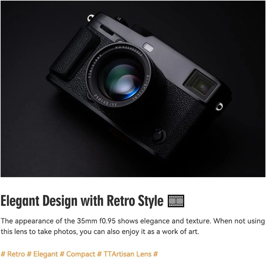 لنز دوربین بدون آینه TTArtisan 35mm F0.95 APS-C با دیافراگم بزرگ و فوکوس دستی برای مانت Z سازگار با Z50 لنز دوربین بدون آینه TTArtisan 35mm F0.95 APS-C با دیافراگم بزرگ و فوکوس دستی برای مانت Z سازگار با Z50
