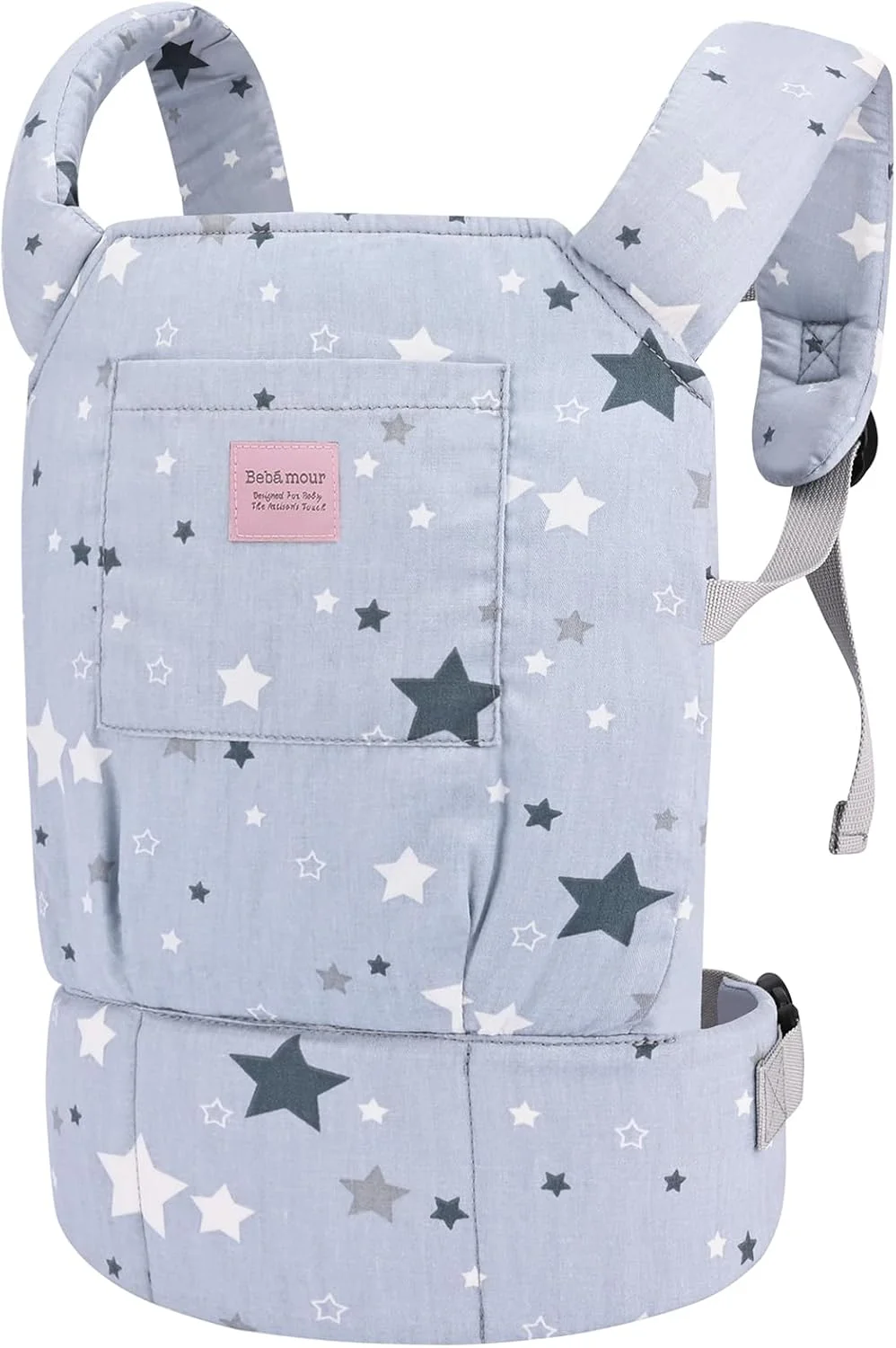 کیف حمل عروسک دخترانه Bebamour، اسلینگ نرم 3 در 1 برای کودکان، لوازم جانبی عروسک 100% پنبه (ستاره های خاکستری) کیف حمل عروسک دخترانه Bebamour، اسلینگ نرم 3 در 1 برای کودکان، لوازم جانبی عروسک 100% پنبه (ستاره های خاکستری)