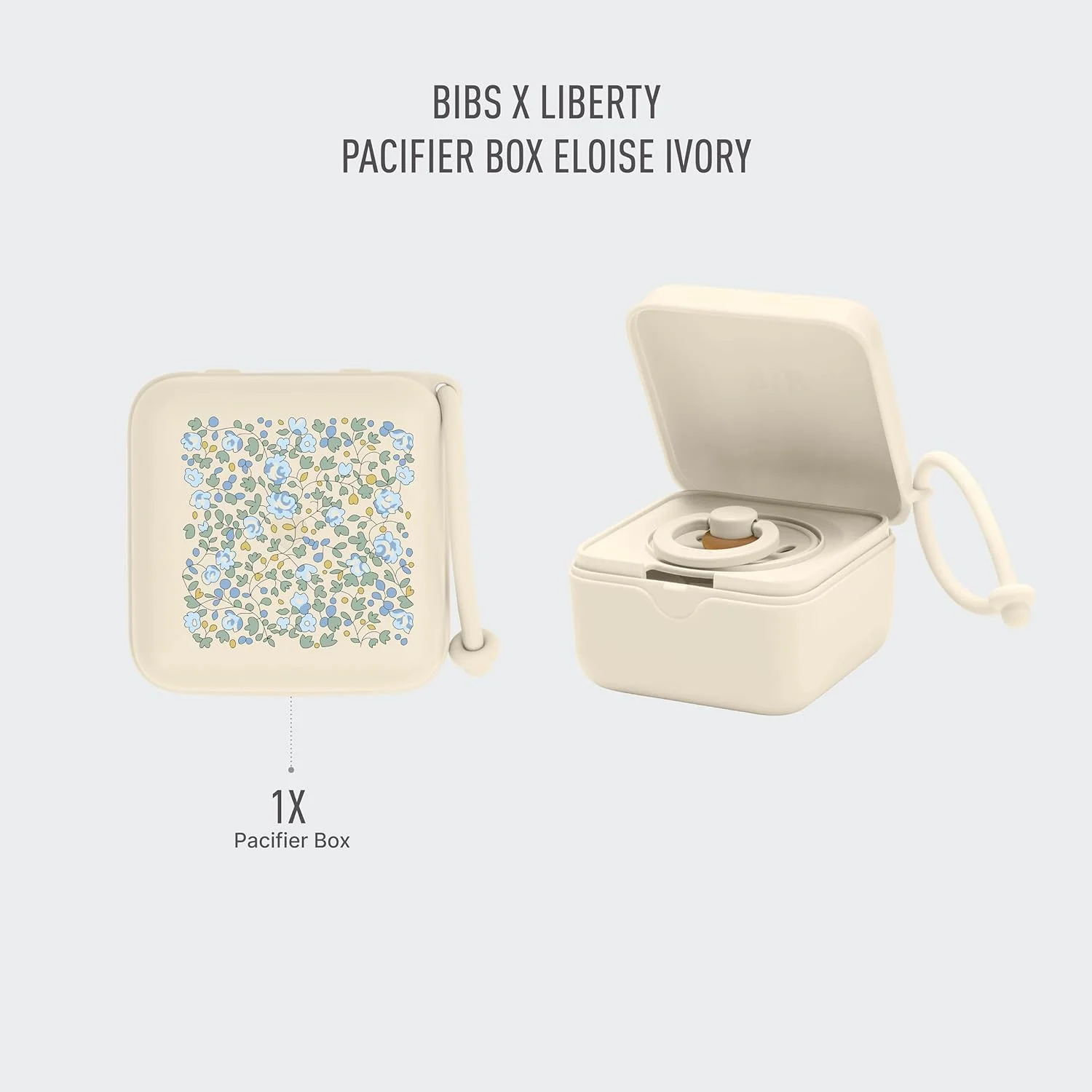 جعبه پستانک بیبز BIBS x Liberty طرح Eloise Ivory جعبه پستانک بیبز BIBS x Liberty طرح Eloise Ivory