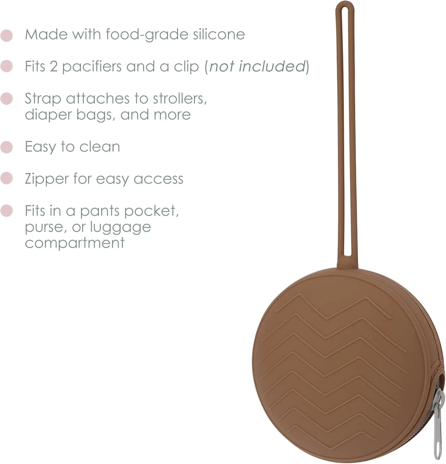 جا پستانکی سیلیکونی BIGTHREE، جا پستانکی نوزاد، کیف سیلیکونی مسافرتی پستانک کودک، کیف نگهدارنده پستانک قابل حمل برای پسران و دختران، کیف نگهداری، 2 عدد، قهوه ای، خاکستری تیره جا پستانکی سیلیکونی BIGTHREE، جا پستانکی نوزاد، کیف سیلیکونی مسافرتی پستانک کودک، کیف نگهدارنده پستانک قابل حمل برای پسران و دختران، کیف نگهداری، 2 عدد، قهوه ای، خاکستری تیره