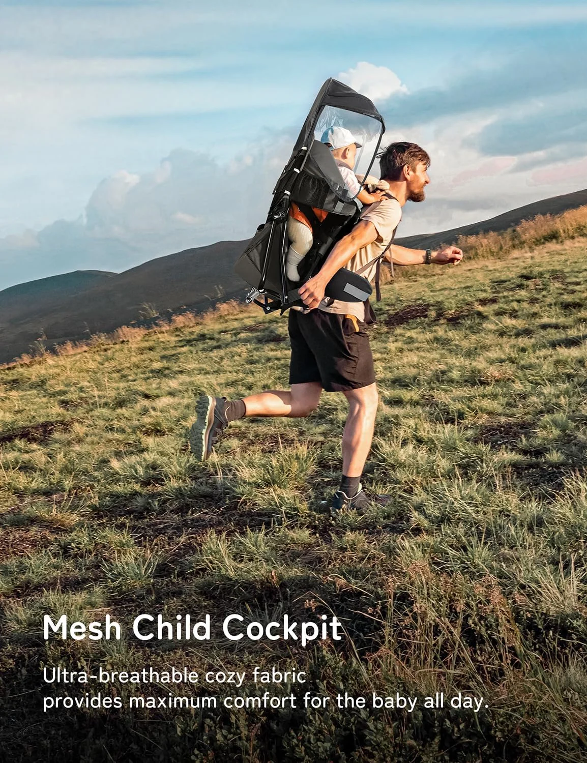 کوله پشتی حمل نوزاد Besrey، کوله پشتی پیاده روی کودک نوپا با صندلی ایمنی 3 ارتفاع، بند و کمربند قابل تنظیم، فریم تاشو، سبک وزن و ظرفیت بزرگ برای پیاده روی (مشکی) کوله پشتی حمل نوزاد Besrey، کوله پشتی پیاده روی کودک نوپا با صندلی ایمنی 3 ارتفاع، بند و کمربند قابل تنظیم، فریم تاشو، سبک وزن و ظرفیت بزرگ برای پیاده روی (مشکی)