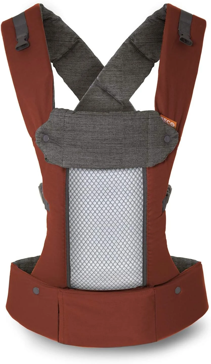 آغوشی کودک بکو 8 - رنگ زنگاری - ارگونومیک مناسب تمام فصول، دارای درج نوزاد و پشتی کمری قابل جابجایی، راحتی 360 درجه برای والدین و کودک
