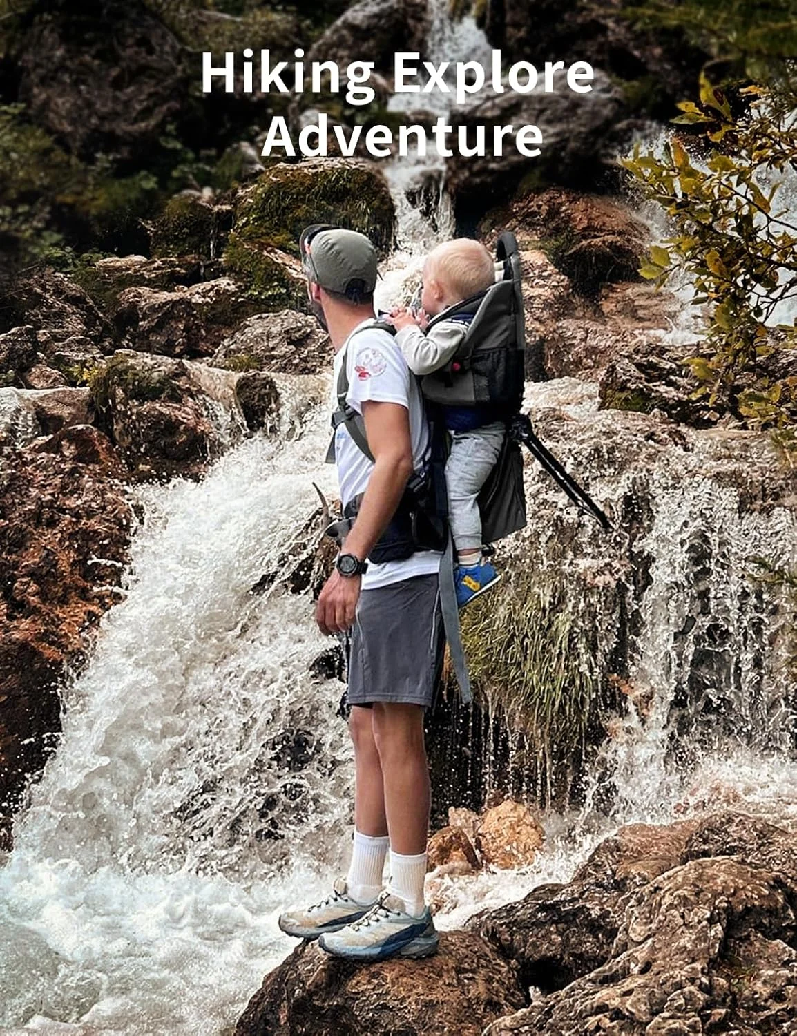 کوله پشتی حمل نوزاد Besrey، کوله پشتی پیاده روی کودک نوپا با صندلی ایمنی 3 ارتفاع، بند و کمربند قابل تنظیم، فریم تاشو، سبک وزن و ظرفیت بزرگ برای پیاده روی (مشکی) کوله پشتی حمل نوزاد Besrey، کوله پشتی پیاده روی کودک نوپا با صندلی ایمنی 3 ارتفاع، بند و کمربند قابل تنظیم، فریم تاشو، سبک وزن و ظرفیت بزرگ برای پیاده روی (مشکی)