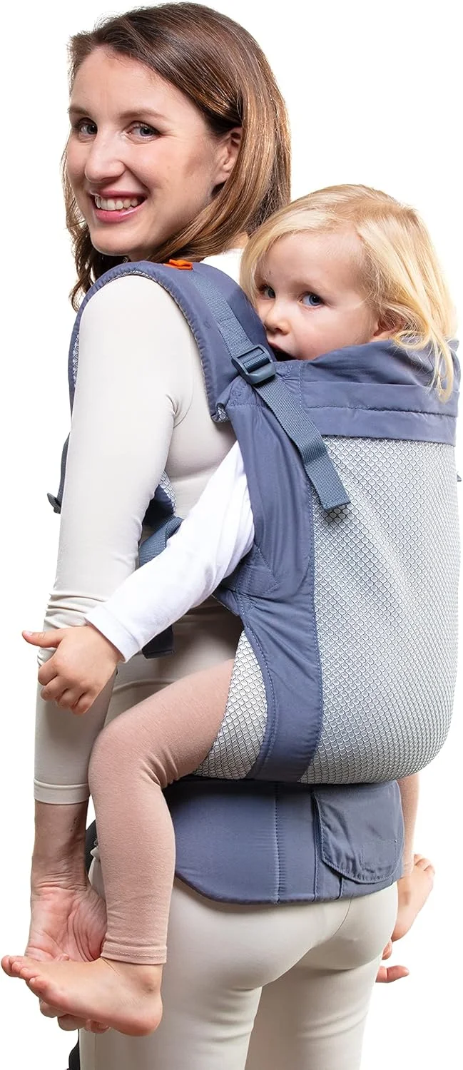 آغوشی کودک بکو با نشیمنگاه فوق العاده پهن - کوله پشتی حمل کودک نوپا و حمل از جلو - سبک و قابل تنفس 9 تا 27 کیلوگرم (خاکستری تیره خنک) آغوشی کودک بکو با نشیمنگاه فوق العاده پهن - کوله پشتی حمل کودک نوپا و حمل از جلو - سبک و قابل تنفس 9 تا 27 کیلوگرم (خاکستری تیره خنک)