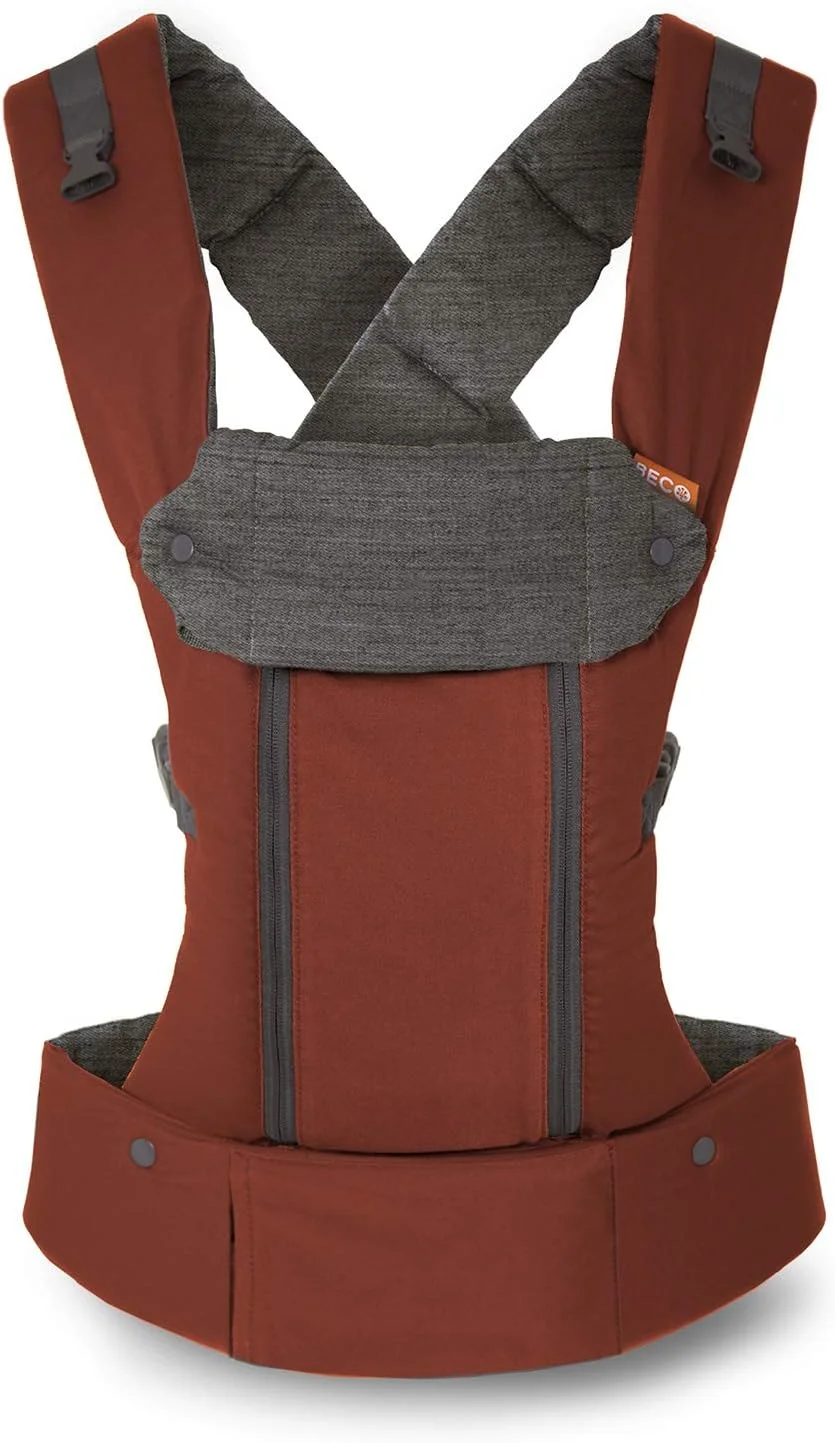آغوشی کودک بکو 8 - رنگ زنگاری - ارگونومیک مناسب تمام فصول، دارای درج نوزاد و پشتی کمری قابل جابجایی، راحتی 360 درجه برای والدین و کودک