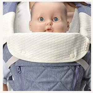 پد پنبه ای برگشت پذیر بزاق و دندان درآوردن Bebamour برای همه حالت های حمل کودک، پیش بند سفید بزاق برای پسران و دختران پد پنبه ای برگشت پذیر بزاق و دندان درآوردن Bebamour برای همه حالت های حمل کودک، پیش بند سفید بزاق برای پسران و دختران