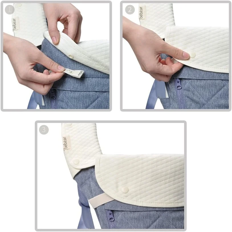 پد پنبه ای برگشت پذیر بزاق و دندان درآوردن Bebamour برای همه حالت های حمل کودک، پیش بند سفید بزاق برای پسران و دختران پد پنبه ای برگشت پذیر بزاق و دندان درآوردن Bebamour برای همه حالت های حمل کودک، پیش بند سفید بزاق برای پسران و دختران