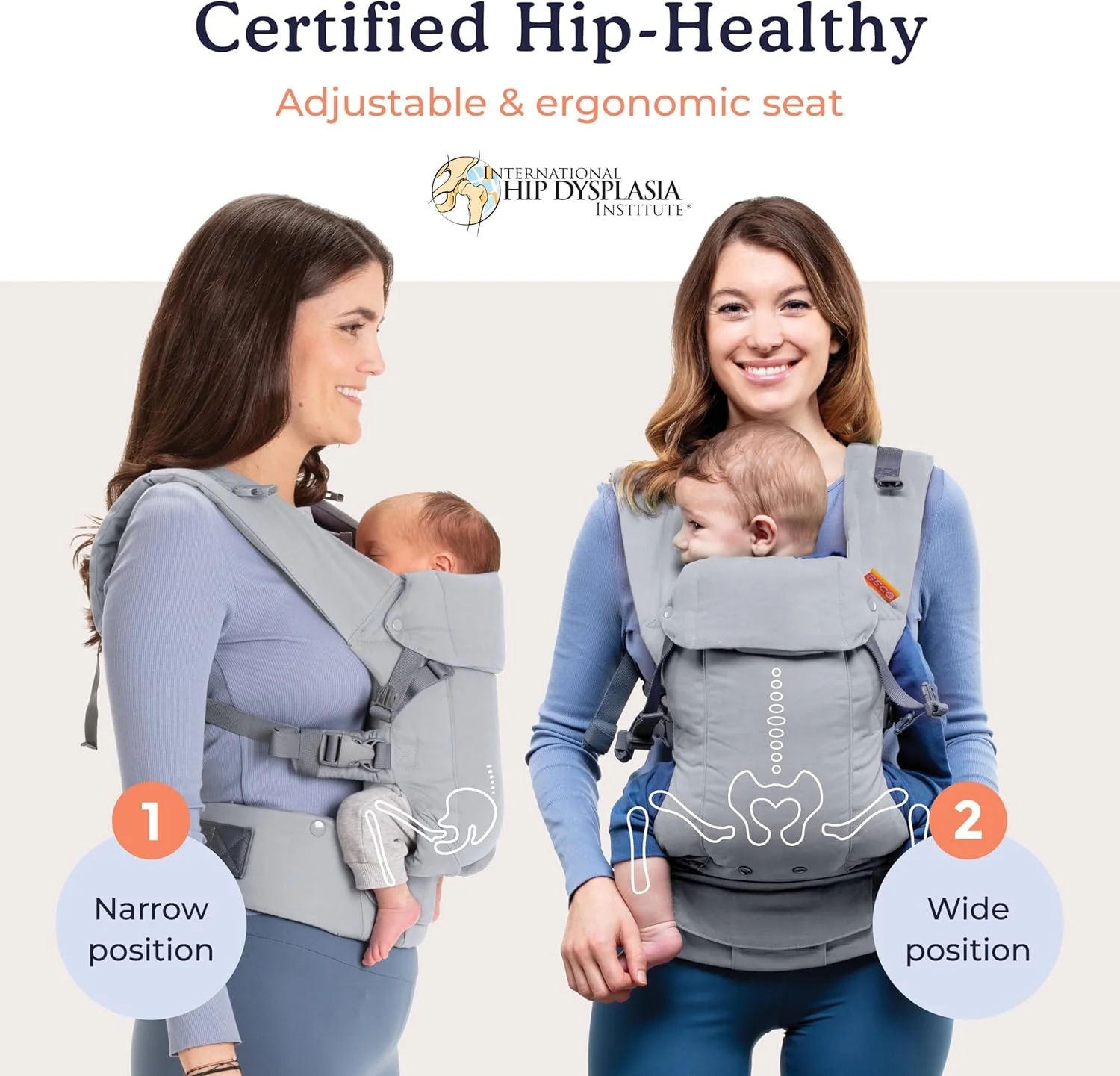 آغوشی نوزاد بکو جمینی مناسب نوزاد تا نوپا - آغوشی ارگونومیک تایید شده برای نوزادان و کودکان با وزن 3 تا 16 کیلوگرم - حالت M، نشیمنگاه قابل تنظیم، 100% پنبه (خاکستری) آغوشی نوزاد بکو جمینی مناسب نوزاد تا نوپا - آغوشی ارگونومیک تایید شده برای نوزادان و کودکان با وزن 3 تا 16 کیلوگرم - حالت M، نشیمنگاه قابل تنظیم، 100% پنبه (خاکستری)