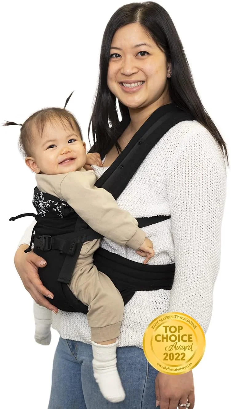 آغوشی نوزاد ب ب لاو مدل Pöp’NGO - کوله پشتی قابل تنظیم و آویز قفسه سینه جلویی با شش حالت، شامل بالشتک های سر، کیف مسافرتی، برای نوزاد، کودک نوپا (مشکی) آغوشی نوزاد ب ب لاو مدل Pöp’NGO - کوله پشتی قابل تنظیم و آویز قفسه سینه جلویی با شش حالت، شامل بالشتک های سر، کیف مسافرتی، برای نوزاد، کودک نوپا (مشکی)