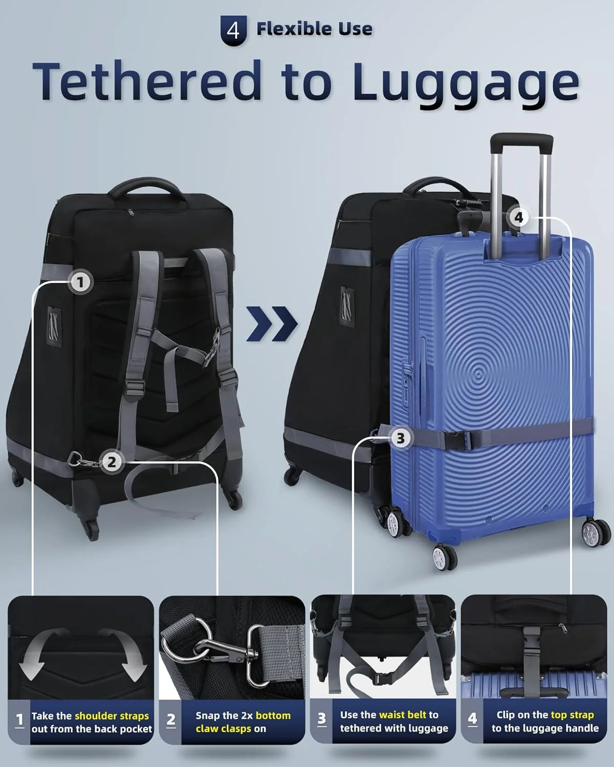 کیف صندلی ماشین کوله پشتی چرخ دار برای مسافرت هوایی، کاور بزرگ و پددار صندلی ماشین برای هواپیما، کیف مقاوم در برابر آب مشکی برای بررسی گیت فرودگاه، مناسب برای لوازم جانبی صندلی ماشین کودک قابل تبدیل کیف صندلی ماشین کوله پشتی چرخ دار برای مسافرت هوایی، کاور بزرگ و پددار صندلی ماشین برای هواپیما، کیف مقاوم در برابر آب مشکی برای بررسی گیت فرودگاه، مناسب برای لوازم جانبی صندلی ماشین کودک قابل تبدیل