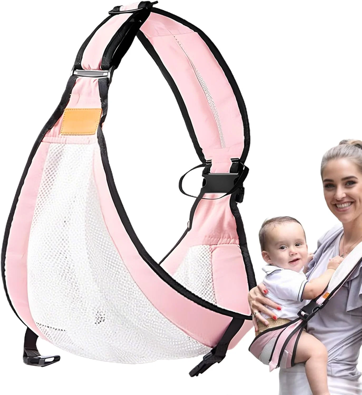 آغوشی نوزاد - آغوشی قابل تنظیم برای نوزادان و کودکان نوپا برای دختران 0-4 سال | بند سینه توری قابل تنفس 44 پوندی کمربند کمری سیستم های مسافرتی برای فعالیت های آبی، پیاده روی، پارک های تفریحی، ساحل