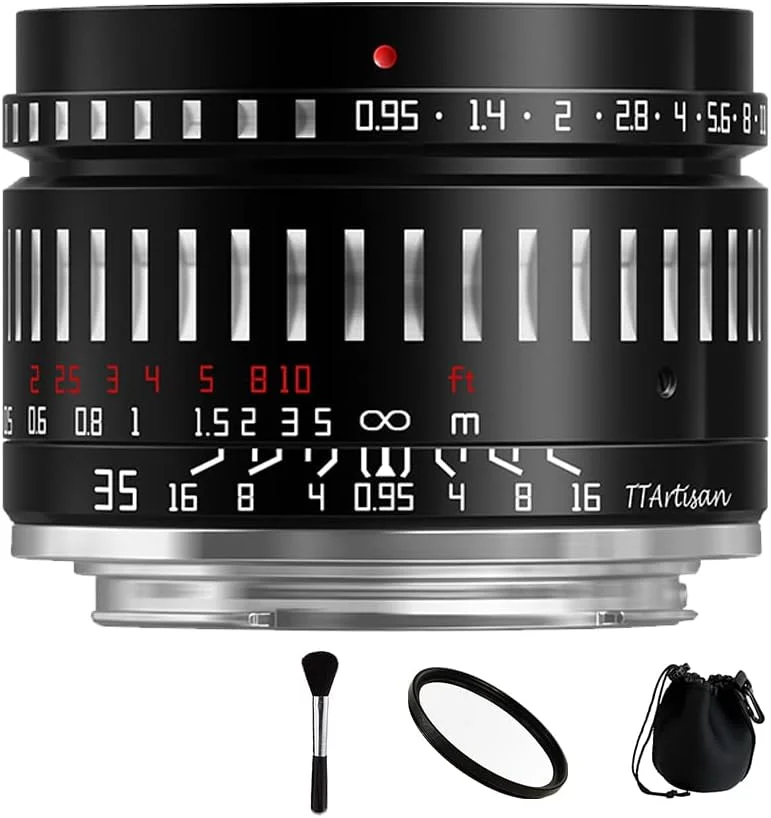 لنز دستی TTArtisan 35mm F0.95 با دهانه بزرگ و زاویه دید عریض برای دوربین های نیکون با مانت Z مدل های Z6 Z7 Z6II Z7II Zfc Z50 لنز دستی TTArtisan 35mm F0.95 با دهانه بزرگ و زاویه دید عریض برای دوربین های نیکون با مانت Z مدل های Z6 Z7 Z6II Z7II Zfc Z50