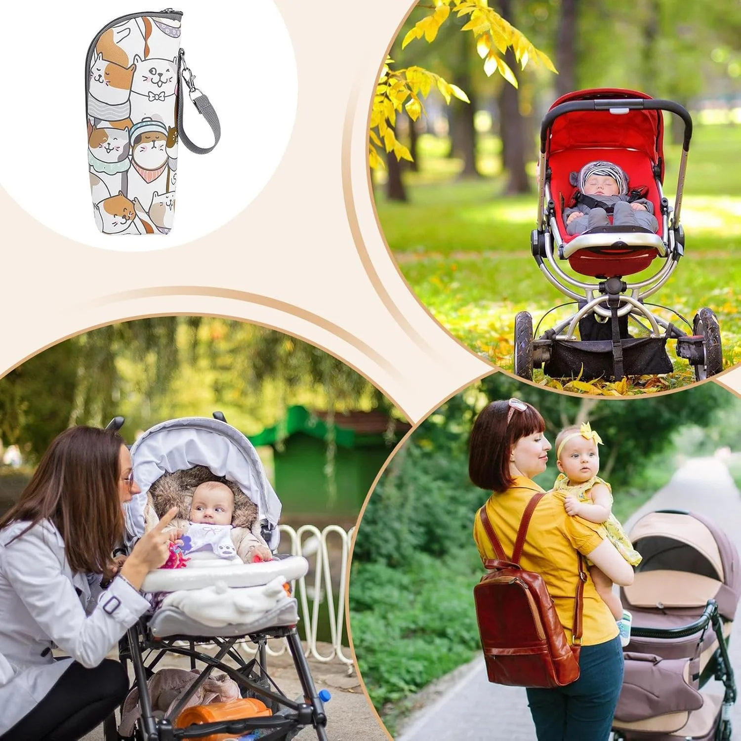 کیف شیشه شیر کودک - کیف گرم نگهدارنده و خنک کننده شیشه شیر - کیف حمل ضد آب قابل حمل، لوازم جانبی مسافرتی برای نگهداری شیر، مهد کودک مادر کیف شیشه شیر کودک - کیف گرم نگهدارنده و خنک کننده شیشه شیر - کیف حمل ضد آب قابل حمل، لوازم جانبی مسافرتی برای نگهداری شیر، مهد کودک مادر