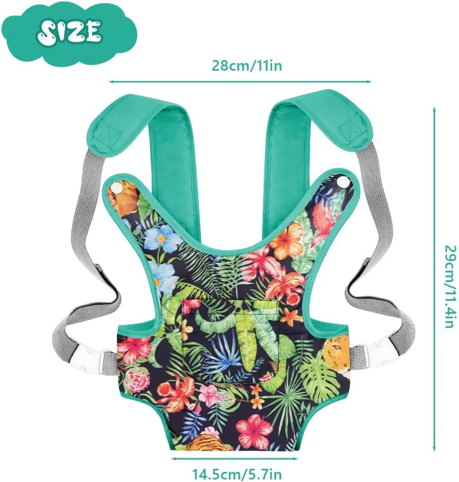 آلسو کریر عروسک نوزاد، کریر عروسکی پنبه نرم، حمل از جلو و پشت با بندهای قابل تنظیم برای نوزاد، صندلی کریر عروسک 14 تا 18 اینچی برای نوزاد تازه متولد شده، لوازم جانبی عروسک کریر برای کودکان (سبز تیره) آلسو کریر عروسک نوزاد، کریر عروسکی پنبه نرم، حمل از جلو و پشت با بندهای قابل تنظیم برای نوزاد، صندلی کریر عروسک 14 تا 18 اینچی برای نوزاد تازه متولد شده، لوازم جانبی عروسک کریر برای کودکان (سبز تیره)