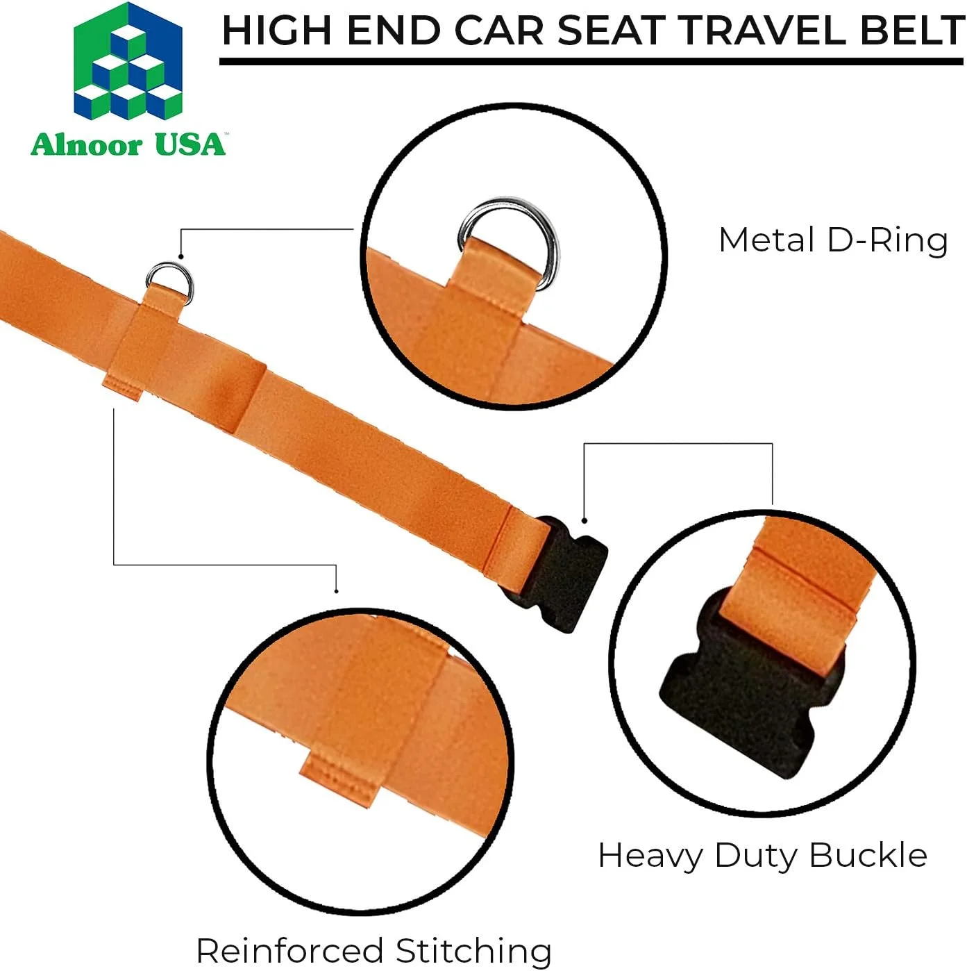 کمربند حمل صندلی ماشین و کریر کودک آلنور آمریکا کمربند حمل صندلی ماشین و کریر کودک آلنور آمریکا