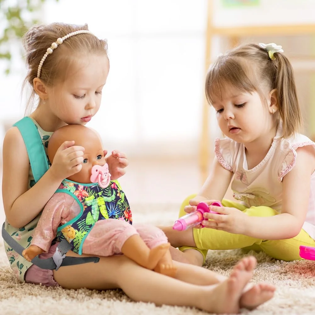 آلسو کریر عروسک نوزاد، کریر عروسکی پنبه نرم، حمل از جلو و پشت با بندهای قابل تنظیم برای نوزاد، صندلی کریر عروسک 14 تا 18 اینچی برای نوزاد تازه متولد شده، لوازم جانبی عروسک کریر برای کودکان (سبز تیره) آلسو کریر عروسک نوزاد، کریر عروسکی پنبه نرم، حمل از جلو و پشت با بندهای قابل تنظیم برای نوزاد، صندلی کریر عروسک 14 تا 18 اینچی برای نوزاد تازه متولد شده، لوازم جانبی عروسک کریر برای کودکان (سبز تیره)