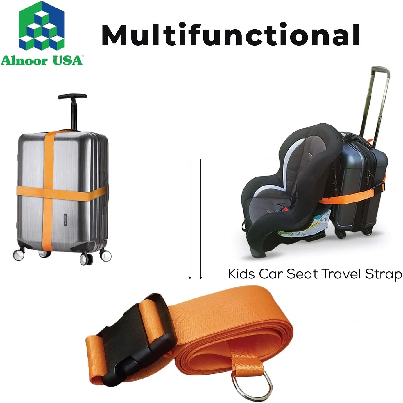 کمربند حمل صندلی ماشین و کریر کودک آلنور آمریکا کمربند حمل صندلی ماشین و کریر کودک آلنور آمریکا