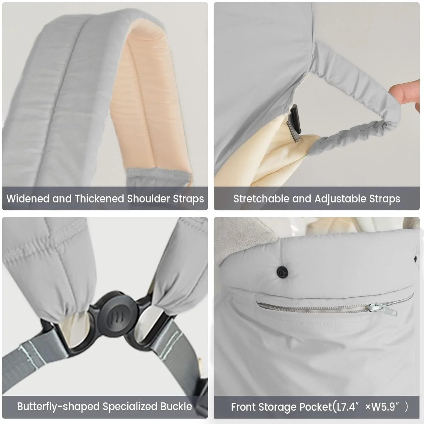 آغوشی نوزاد OYDAS، نگهدارنده نوزاد، آغوشی نوزاد از نوزادی تا نوپا، آغوشی پارچه ای نوزاد، نگهدارنده قابل تنظیم قابل حمل تبدیل شونده کوله پشتی حمل از جلو و پشت برای نوزادان و کودکان نوپا (خاکستری) آغوشی نوزاد OYDAS، نگهدارنده نوزاد، آغوشی نوزاد از نوزادی تا نوپا، آغوشی پارچه ای نوزاد، نگهدارنده قابل تنظیم قابل حمل تبدیل شونده کوله پشتی حمل از جلو و پشت برای نوزادان و کودکان نوپا (خاکستری)