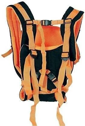 کیف حمل نوزاد 4 در 1 قابل تنظیم BabyGo Kids / کوله پشتی کانگورویی با بافت لانه زنبوری / آغوشی حمل نوزاد / حمل پشتی / حمل جلویی برای نوزاد با کمربند ایمنی و بندهای سگکی (نارنجی)