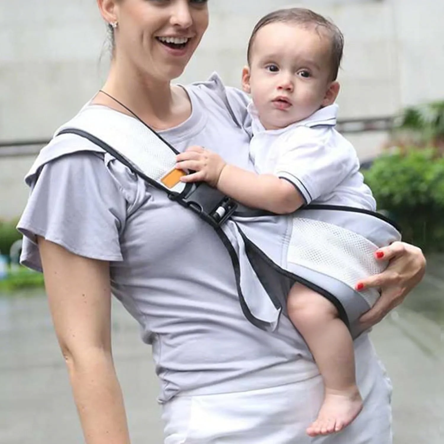آغوشی سینه نوزاد | لوازم جانبی آغوشی قابل تنظیم برای نوزادان و کودکان نوپا 0-4 ساله، 20 کیلوگرم، کمربند ارگونومیک دور کمر، بند سینه، سیستم های مسافرتی برای فعالیت های آبی، سفر با هواپیما، سفرهای ساحلی، شهربازی
