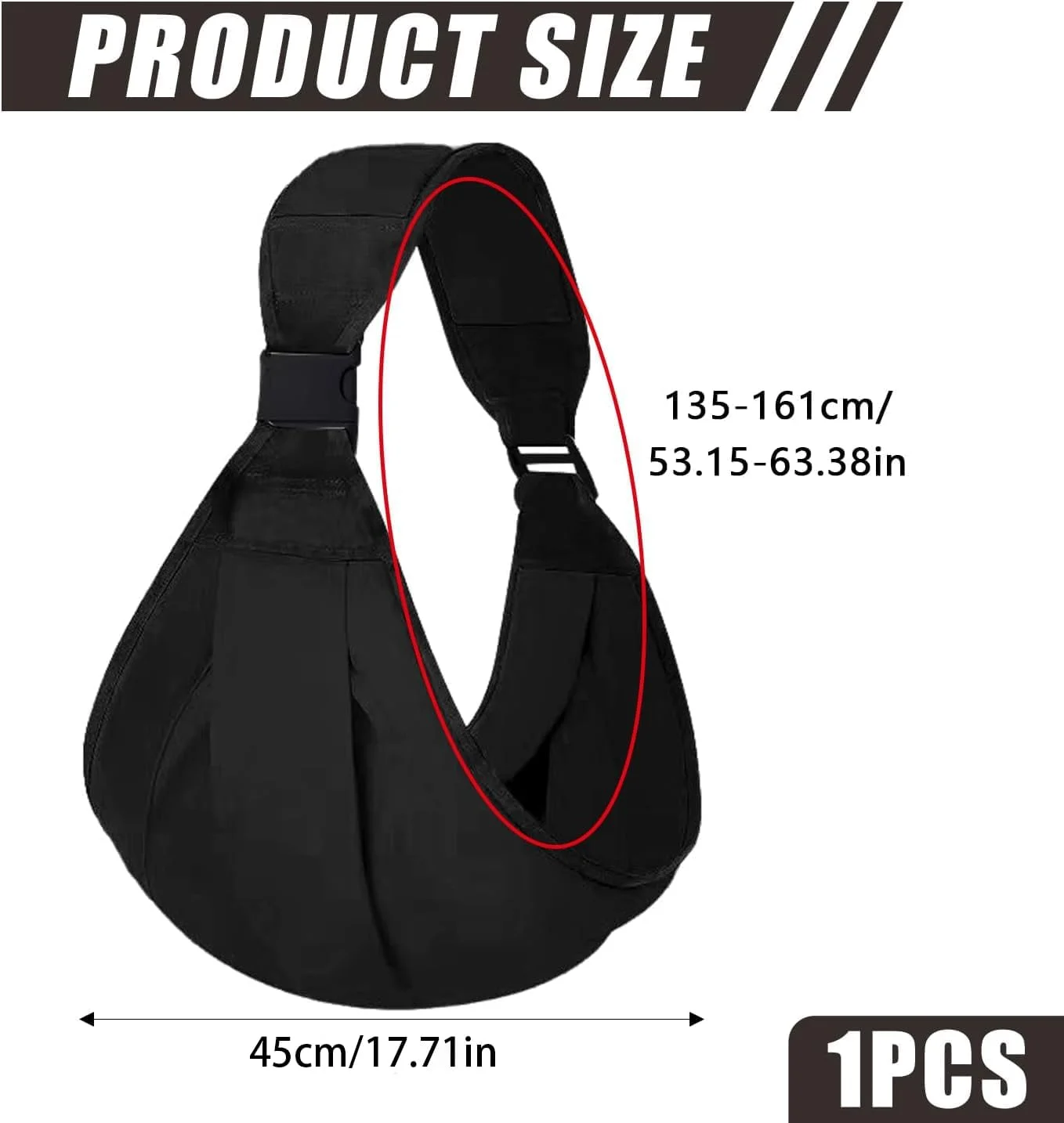 آغوشی نوزاد با بند قابل تنظیم (135-161 سانتی متر) آغوشی نخی برای نوزاد تا 36 ماهگی 20 کیلوگرم کوله پشتی ارگونومیک با بندهای پهن شانه و سگک های مخصوص کوهنوردی