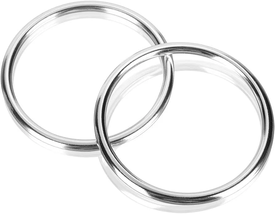 حلقه های اسلینگ کودک Accmor، حلقه های اسلینگ آلومینیومی 3 اینچی، حلقه های حامل نوزاد نرم، لوازم جانبی حلقه برای کودکان نوپا، نوزادان، کودکان، سازگار با مواد خودتان یا تبدیل پارچه به اسلینگ AC4302-نقره ای روشن