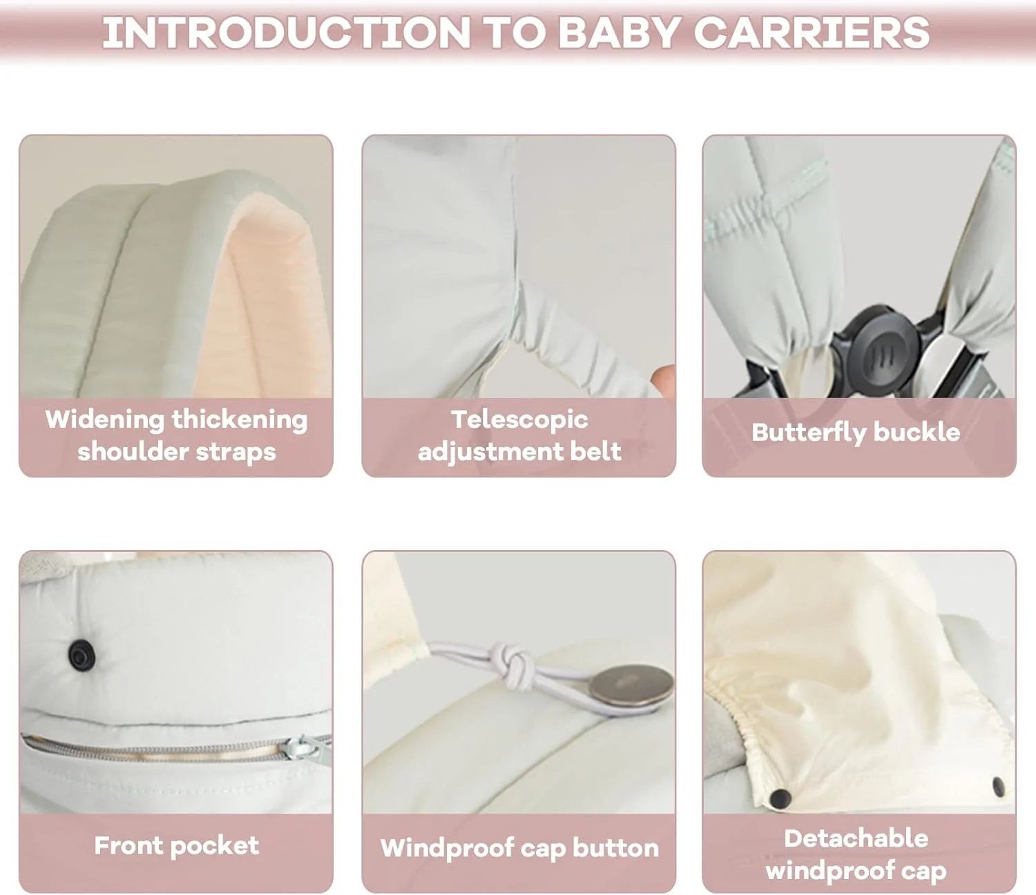 آغوشی نوزاد Beauenty، نگهدارنده قابل تنظیم نوزاد، آغوشی نوزاد برای نوزاد تازه متولد شده، کوله پشتی حمل نوزاد قابل تبدیل جلو و پشت برای نوزاد و کودک نوپا (خاکستری-B) آغوشی نوزاد Beauenty، نگهدارنده قابل تنظیم نوزاد، آغوشی نوزاد برای نوزاد تازه متولد شده، کوله پشتی حمل نوزاد قابل تبدیل جلو و پشت برای نوزاد و کودک نوپا (خاکستری-B)