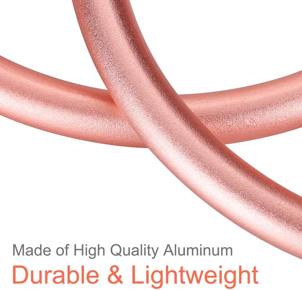 حلقه های آلومینیومی اسلینگ کودک Accmor، 3 اینچی، حلقه های نرم حمل نوزاد، لوازم جانبی برای نوزادان، کودکان نوپا، نوزادان، قابل استفاده با مواد خودتان یا تبدیل پارچه به اسلینگ (رزگلد)