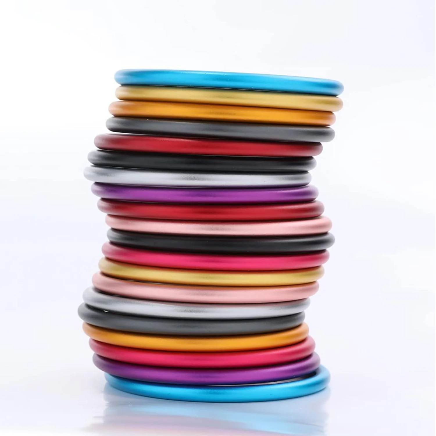 حلقه های آلومینیومی اسلینگ کودک Accmor سایز 3 اینچ، حلقه های نرم برای حمل نوزادان، کودکان نوپا و نوزادان، قابل استفاده با پارچه دلخواه یا تبدیل پارچه به اسلینگ (مشکی)