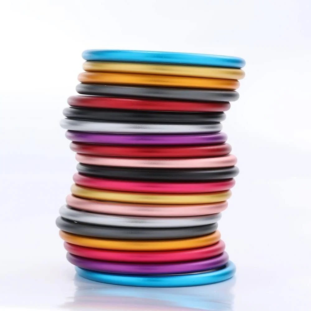 حلقه های آلومینیومی اسلینگ کودک Accmor، 3 اینچی، حلقه های نرم حمل نوزاد، لوازم جانبی برای نوزادان، کودکان نوپا، نوزادان، قابل استفاده با مواد خودتان یا تبدیل پارچه به اسلینگ (رزگلد)