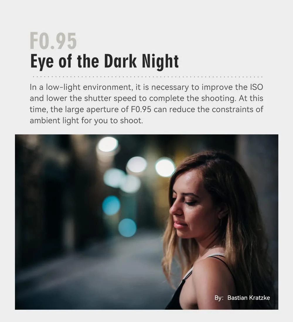 لنز 50mm F0.95 APSH فول فریم با فوکوس دستی و دیافراگم بزرگ TTArtisan، بدنه آلومینیومی برای دوربین های Leica M-Mount مانند Leica M-M M240 M3 M6 M7 M8 M9 M9p M10 (تیتانیوم)