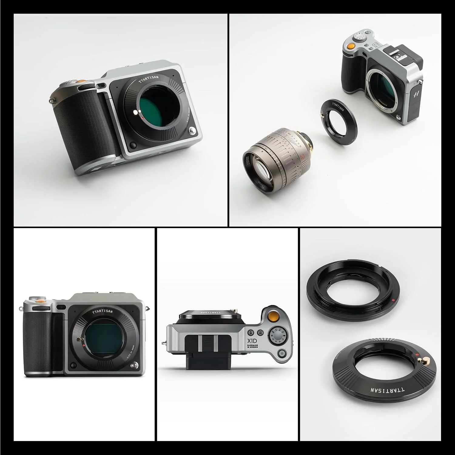 آداپتور لنز TTArtisan Leica M به دوربین با مانت Z/R/L/E/GFX/X1D/FUJI (آداپتور M-X1D، مشکی)